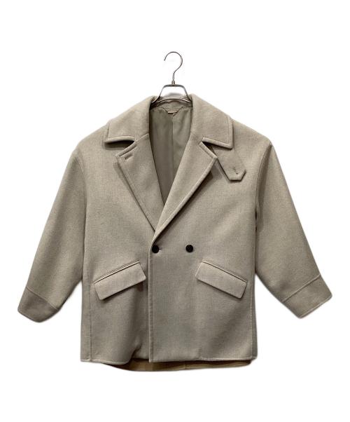SIMPLICITE（シンプリシテ）SIMPLICITE (シンプリシテ) S120ブレンドリバーミドルコート ベージュ サイズ:Freeの古着・服飾アイテム