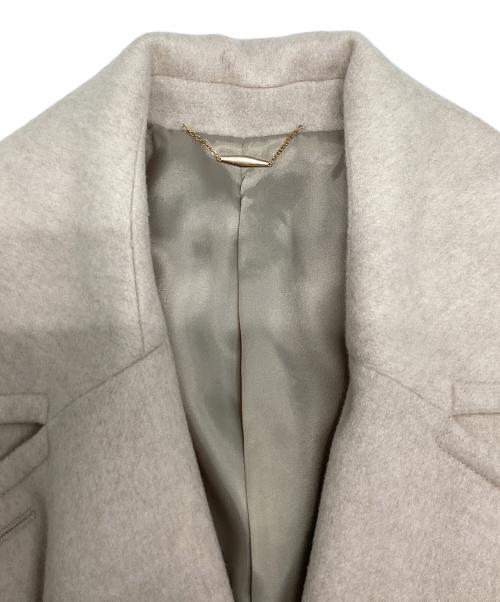 SIMPLICITE（シンプリシテ）SIMPLICITE (シンプリシテ) S120ブレンドリバーミドルコート ベージュ サイズ:Freeの古着・服飾アイテム