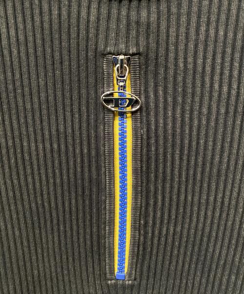 DIESEL（ディーゼル）DIESEL (ディーゼル) ロゴジップリブニット ダークブラウン サイズ:XLの古着・服飾アイテム