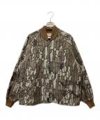 Wallsウォールズ）の古着「ブルゾン」｜グレー×ブラウン