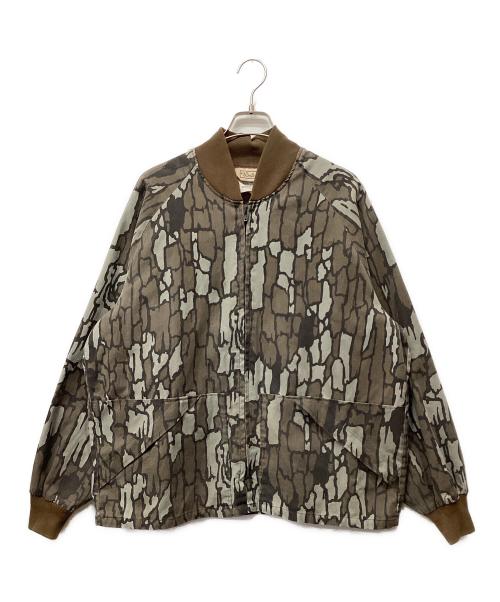 Walls（ウォールズ）Walls (ウォールズ) ブルゾン グレー×ブラウン サイズ:Ｌの古着・服飾アイテム