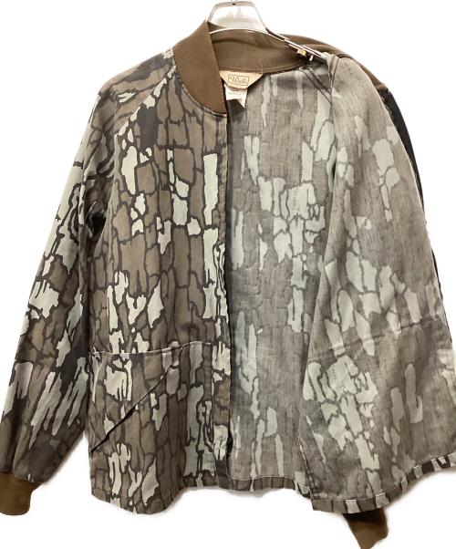 Walls（ウォールズ）Walls (ウォールズ) ブルゾン グレー×ブラウン サイズ:Ｌの古着・服飾アイテム