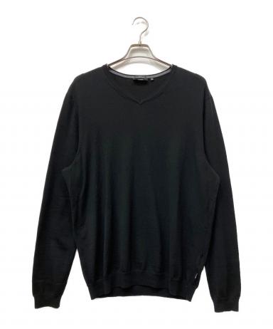 HUGO BOSS ヒューゴボス ニット・セーター M 黒 【古着】【中古】【送料無料】 中古・古着通販】HUGO BOSS (ヒューゴ ボス) 厚手ニット ブラック