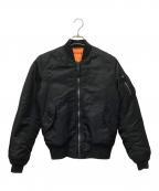 AVIREXアヴィレックス）の古着「MA-1ジャケット」｜ブラック