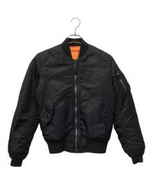 AVIREX（アヴィレックス）の古着「MA-1ジャケット」｜ブラック