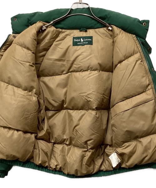 POLO RALPH LAUREN ROUGH WEAR（ポロ・ラルフローレン）POLO RALPH LAUREN ROUGH WEAR (ポロ・ラルフローレン) ダウンジャケット グリーン サイズ:Ｌの古着・服飾アイテム