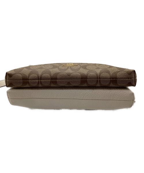 COACH（コーチ）COACH (コーチ) シグネチャー ショルダーバッグ ベージュの古着・服飾アイテム