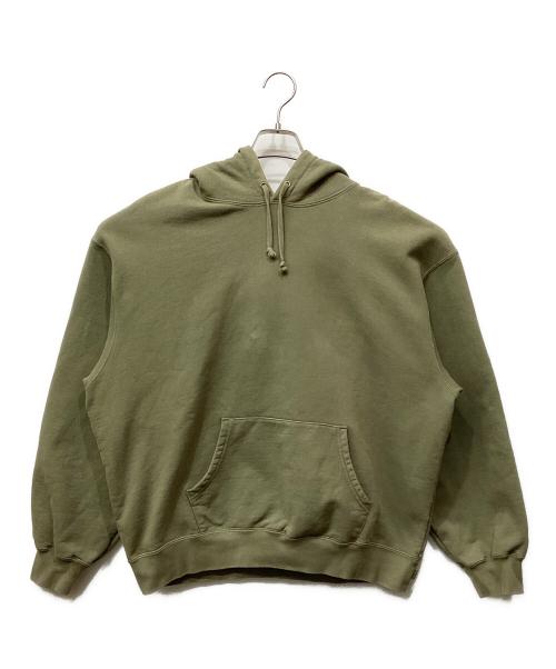 SUPREME（シュプリーム）SUPREME (シュプリーム) Satin Applique Hooded Sweatshirt 黄緑 サイズ:Ｌの古着・服飾アイテム