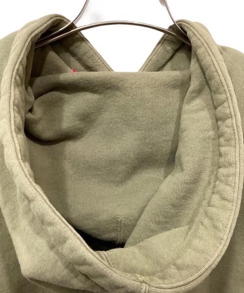 SUPREME（シュプリーム）SUPREME (シュプリーム) Satin Applique Hooded Sweatshirt 黄緑 サイズ:Ｌの古着・服飾アイテム