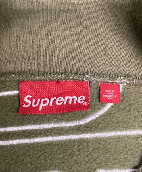 SUPREME（シュプリーム）SUPREME (シュプリーム) Satin Applique Hooded Sweatshirt 黄緑 サイズ:Ｌの古着・服飾アイテム