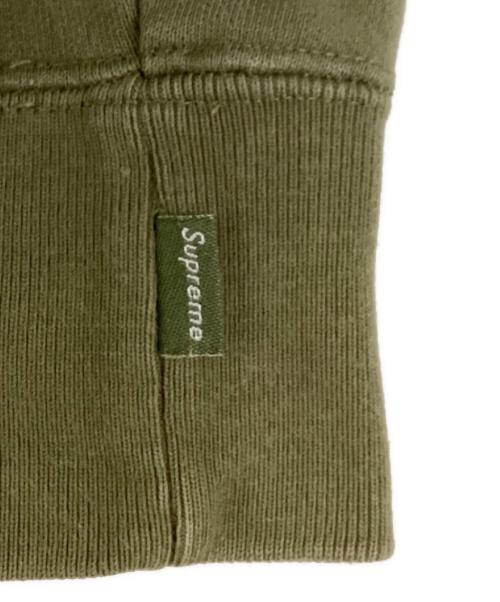 SUPREME（シュプリーム）SUPREME (シュプリーム) Satin Applique Hooded Sweatshirt 黄緑 サイズ:Ｌの古着・服飾アイテム