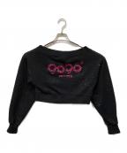 90909090）の古着「オフショルダースウェット」｜ブラック