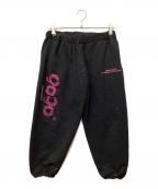 90909090）の古着「Glitter Sweat Pants」｜ブラック