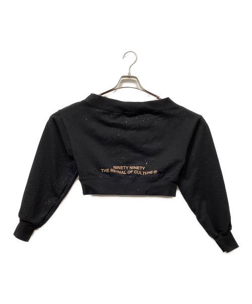 9090（9090）9090 (9090) オフショルダースウェット ブラック サイズ:Sの古着・服飾アイテム