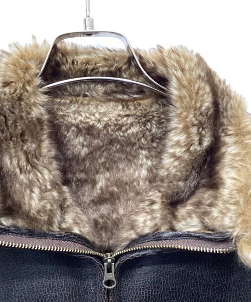 RadmesS MEN'S BIGI（ラッドメス メンズビギ）RadmesS MEN'S BIGI (ラッドメス メンズビギ) フェイクレザージャケット ブラック×ブラウン サイズ:Lの古着・服飾アイテム