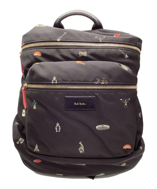 PAUL SMITH（ポールスミス）PAUL SMITH (ポールスミス) バックパック ブラックの古着・服飾アイテム