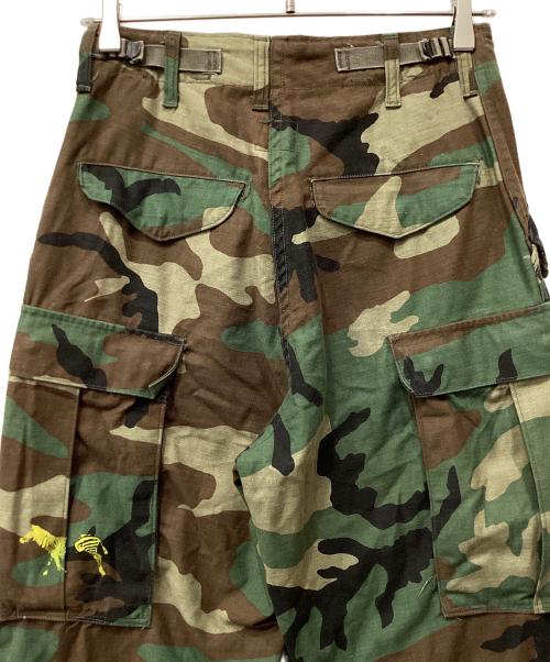 不明（フメイ）不明 (フメイ) ミリタリーパンツ 迷彩 寒冷地用野戦トラウザーズ グリーン サイズ:XS-Mの古着・服飾アイテム