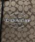 中古・古着 COACH (コーチ) ジップパーカー シグネチャー ベージュ×ブラック サイズ:M：18000円