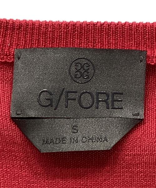 G/FORE（ジーフォア）G/FORE (ジーフォア) 薄手ニット レッド サイズ:Sの古着・服飾アイテム
