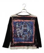 Jean Paul GAULTIERジャンポールゴルチェ）の古着「プリント長袖カットソー」｜ブラック