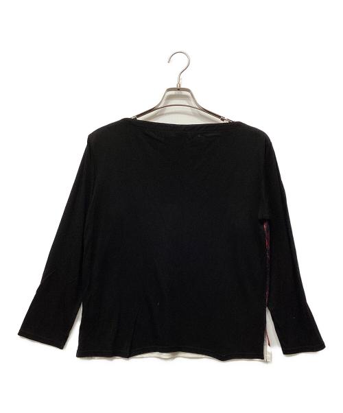 Jean Paul GAULTIER（ジャンポールゴルチェ）Jean Paul GAULTIER (ジャンポールゴルチェ) プリント長袖カットソー ブラック サイズ:38の古着・服飾アイテム