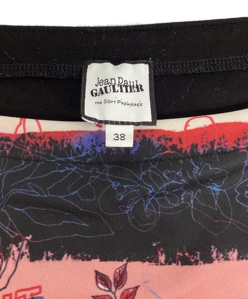 Jean Paul GAULTIER（ジャンポールゴルチェ）Jean Paul GAULTIER (ジャンポールゴルチェ) プリント長袖カットソー ブラック サイズ:38の古着・服飾アイテム