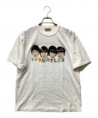 HUMAN MADEヒューマンメイド）の古着「半袖カットソー the BEATLES」｜ホワイト