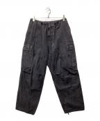 COMOLIコモリ）の古着「デニムカーゴパンツ」｜インディゴ