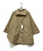moussyマウジー）の古着「ミリタリーポンチョ」｜ベージュ