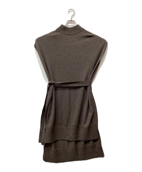 ticca（ティッカ）ticca (ティッカ) ノースリーブワンピース ダークブラウン サイズ:Freeの古着・服飾アイテム