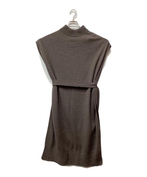 ticca（ティッカ）ticca (ティッカ) ノースリーブワンピース ダークブラウン サイズ:Freeの古着・服飾アイテム