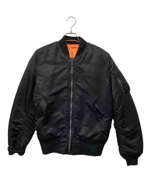 ALPHA INDUSTRIES（アルファインダストリーズ）ALPHA INDUSTRIES (アルファインダストリーズ) リバーシブルジャケット ブラック×オレンジ サイズ:Мの古着・服飾アイテム
