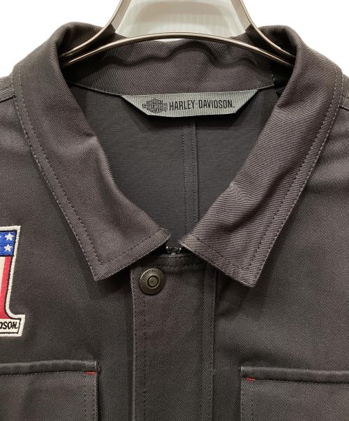 HARLEY-DAVIDSON（ハーレーダビッドソン）HARLEY-DAVIDSON (ハーレーダビッドソン) ストレッチカジュアルジャケット グレー サイズ:Мの古着・服飾アイテム