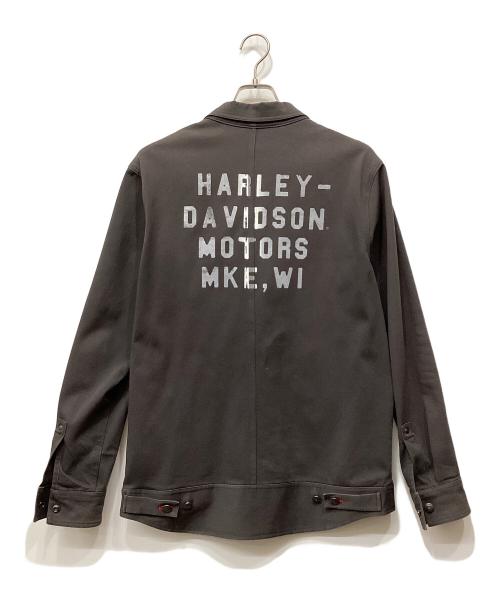 HARLEY-DAVIDSON（ハーレーダビッドソン）HARLEY-DAVIDSON (ハーレーダビッドソン) ストレッチカジュアルジャケット グレー サイズ:Мの古着・服飾アイテム