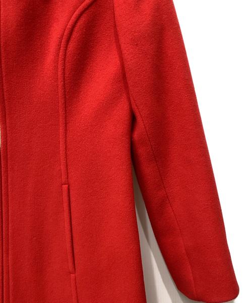 BURBERRY BLUE LABEL（バーバリーロンドンブルーレーベル）BURBERRY BLUE LABEL (バーバリーロンドンブルーレーベル) ウールハーフコート レッド サイズ:40の古着・服飾アイテム