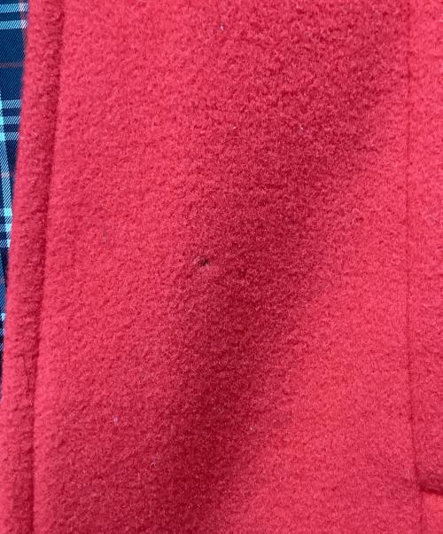 BURBERRY BLUE LABEL（バーバリーロンドンブルーレーベル）BURBERRY BLUE LABEL (バーバリーロンドンブルーレーベル) ウールハーフコート レッド サイズ:40の古着・服飾アイテム