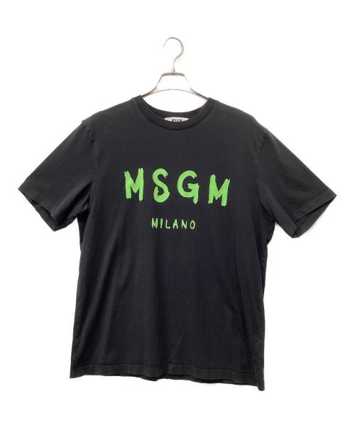 MSGM（エムエスジーエム）MSGM (エムエスジーエム) 半袖カットソー ブラック サイズ:XLの古着・服飾アイテム