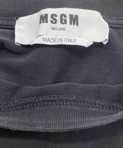 MSGM（エムエスジーエム）MSGM (エムエスジーエム) 半袖カットソー ブラック サイズ:XLの古着・服飾アイテム
