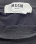 中古・古着 MSGM (エムエスジーエム) 半袖カットソー ブラック サイズ:XL：6000円