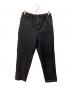 COMME des GARCONS（コムデギャルソン）の古着「エステルギャバジンパンツ」｜ブラック