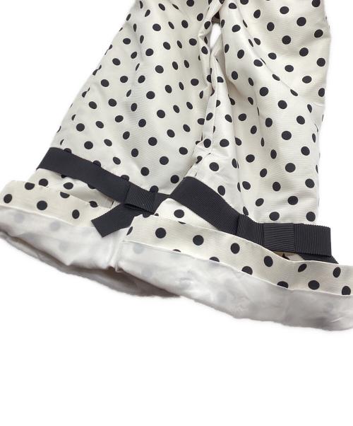 M'S GRACY（エムズグレイシー）M'S GRACY (エムズグレイシー) フリルドットコート ブラック×ホワイト サイズ:38の古着・服飾アイテム