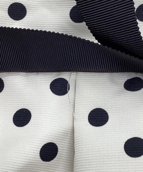 M'S GRACY（エムズグレイシー）M'S GRACY (エムズグレイシー) フリルドットコート ブラック×ホワイト サイズ:38の古着・服飾アイテム