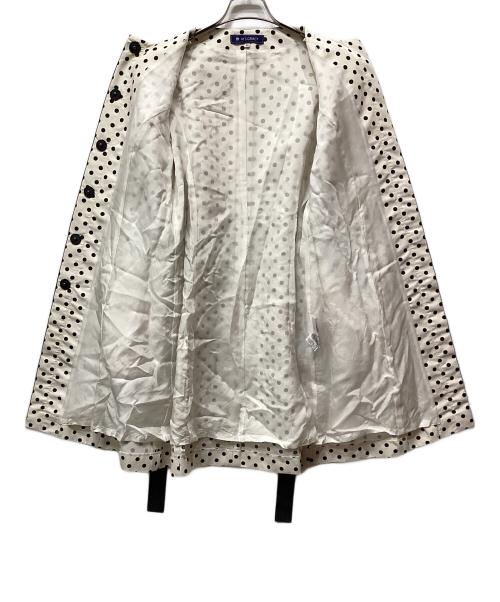 M'S GRACY（エムズグレイシー）M'S GRACY (エムズグレイシー) フリルドットコート ブラック×ホワイト サイズ:38の古着・服飾アイテム