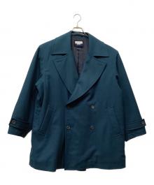 MAISON SPECIAL（メゾンスペシャル）の古着「ミドルコート」｜エメラルドグリーン