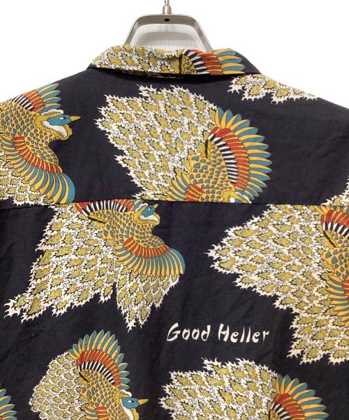 good heller（グッドヘラー）good heller (グッドヘラー) 総柄長袖シャツ ブラック×マルチカラー サイズ:XLの古着・服飾アイテム