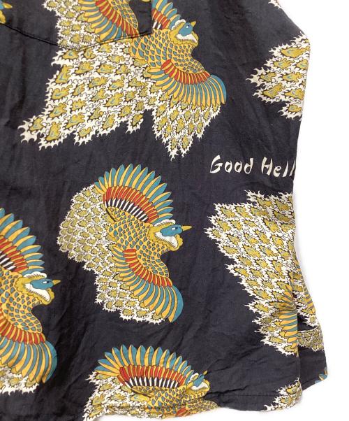 good heller（グッドヘラー）good heller (グッドヘラー) 総柄長袖シャツ ブラック×マルチカラー サイズ:XLの古着・服飾アイテム