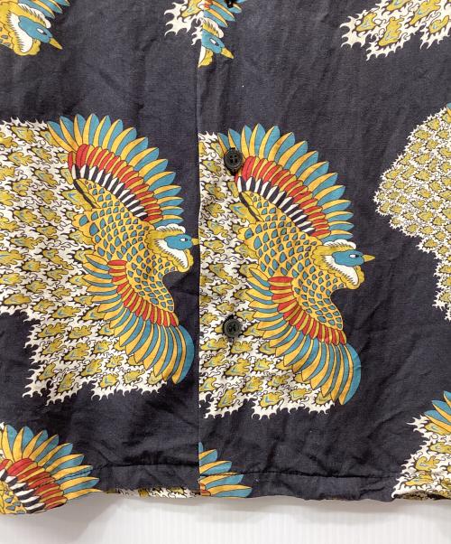 good heller（グッドヘラー）good heller (グッドヘラー) 総柄長袖シャツ ブラック×マルチカラー サイズ:XLの古着・服飾アイテム