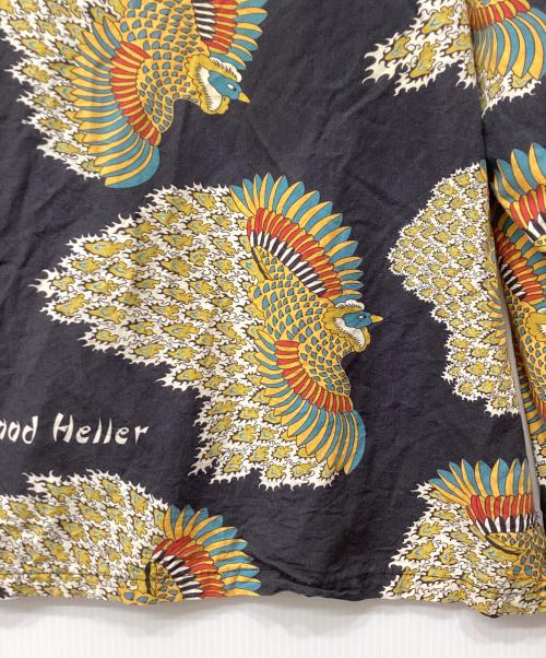 good heller（グッドヘラー）good heller (グッドヘラー) 総柄長袖シャツ ブラック×マルチカラー サイズ:XLの古着・服飾アイテム