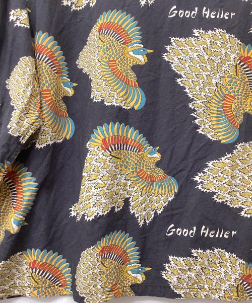 good heller（グッドヘラー）good heller (グッドヘラー) 総柄長袖シャツ ブラック×マルチカラー サイズ:XLの古着・服飾アイテム