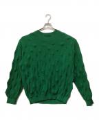 steinシュタイン）の古着「BUMPY PATTERNED KNIT」｜グリーン